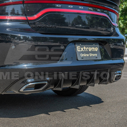 Dodge Charger Base SRT Style Rear Bumper Dual Exhaust Diffuser image 19