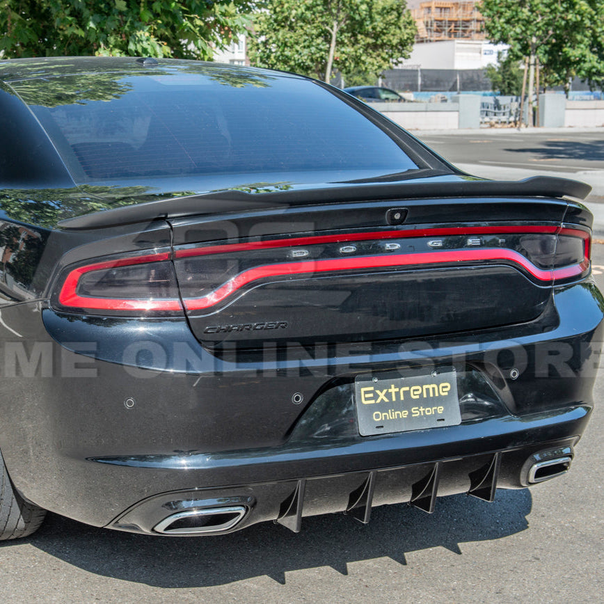 Dodge Charger Base SRT Style Rear Bumper Dual Exhaust Diffuser image 18