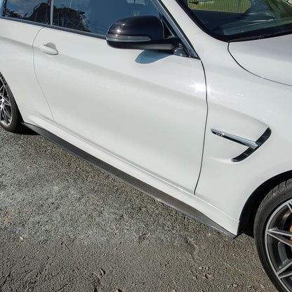 2015-20 BMW F82 M4 Extended Carbon Fiber Side Skirts Rocker Panels image 2