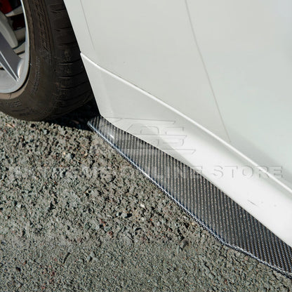2015-20 BMW F82 M4 Carbon Fiber Front Splitter & Side Skirts image 18