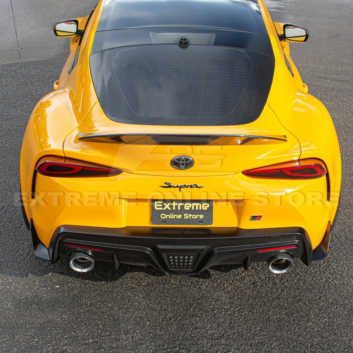 2020-Up Toyota GR Supra Carbon Fiber Rear Trunk Wing Spoiler image 6
