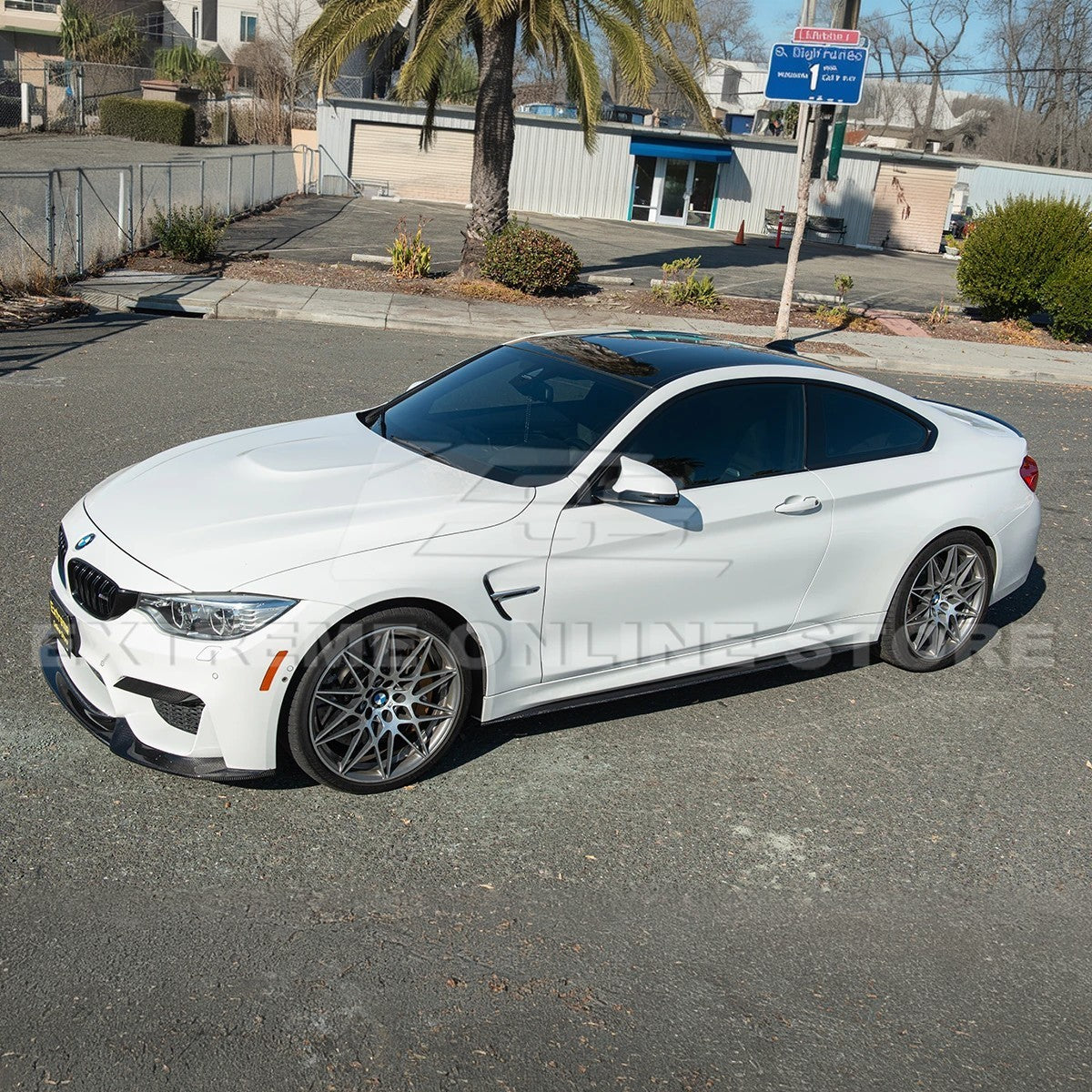 2014-20 BMW F82 M4 Carbon Fiber Side Skirts Rocker Panels image 3