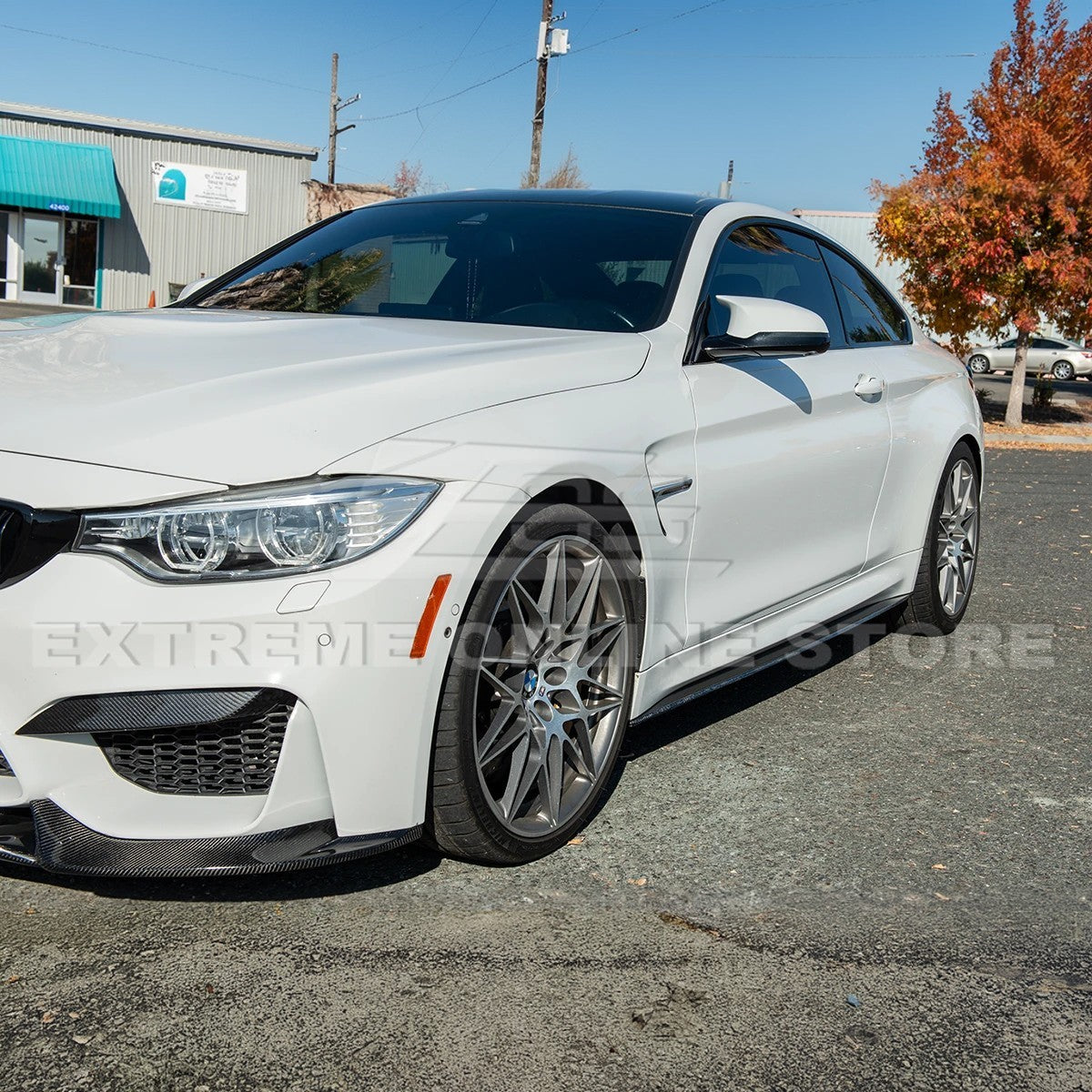 2014-20 BMW F82 M4 Carbon Fiber Side Skirts Rocker Panels image 5