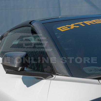 Chevrolet Corvette C8 DRY CARBON FIBER Side Window A-Pillar Cover image 12
