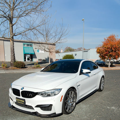 2015-20 BMW F82 M4 Carbon Fiber Front Splitter W/ Side Skirts image 2