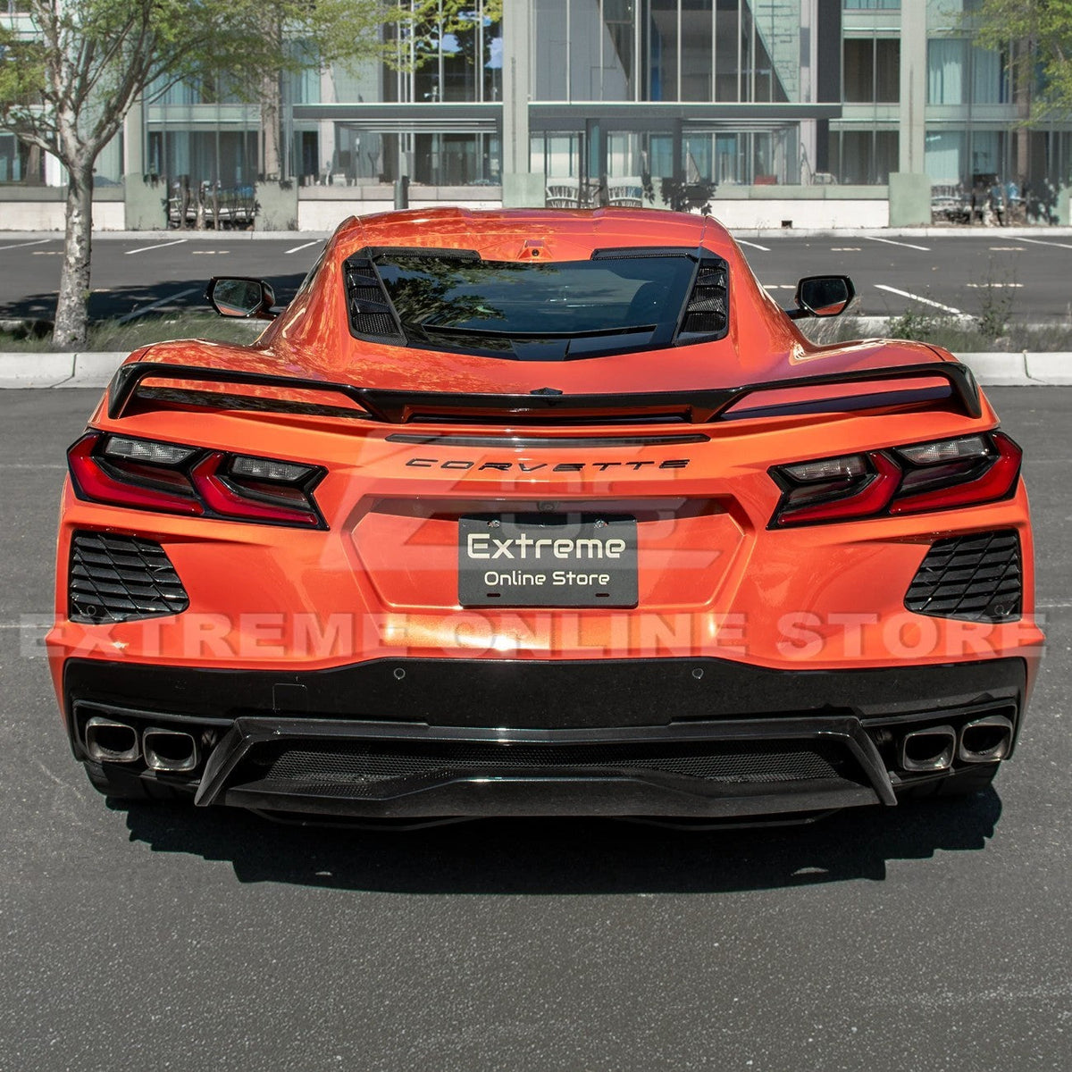 Corvette C8 Coupe DRY CARBON FIBER Rear Hatch Vent image 6