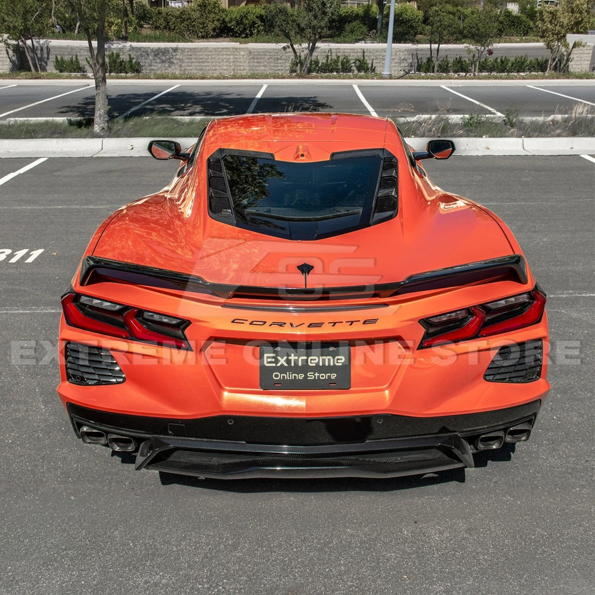 Corvette C8 Coupe DRY CARBON FIBER Rear Hatch Vent image 7