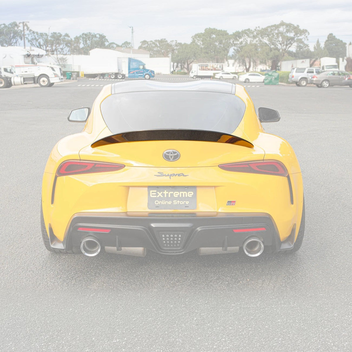 2020-Up Toyota GR Supra Carbon Fiber Rear Trunk Wing Spoiler image 3