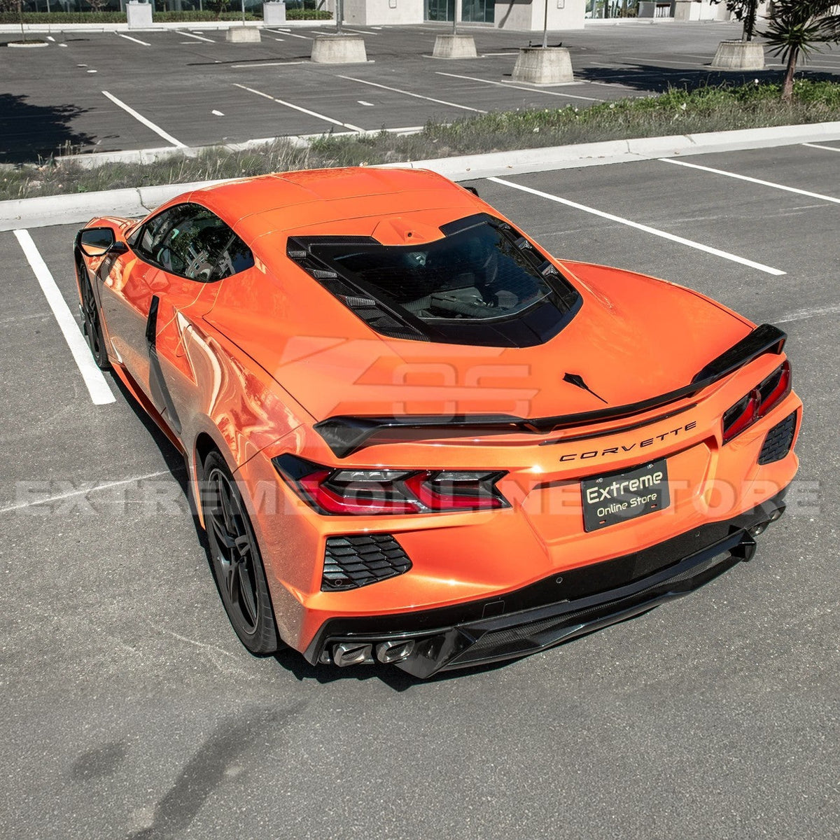 Corvette C8 Coupe DRY CARBON FIBER Rear Hatch Vent image 8