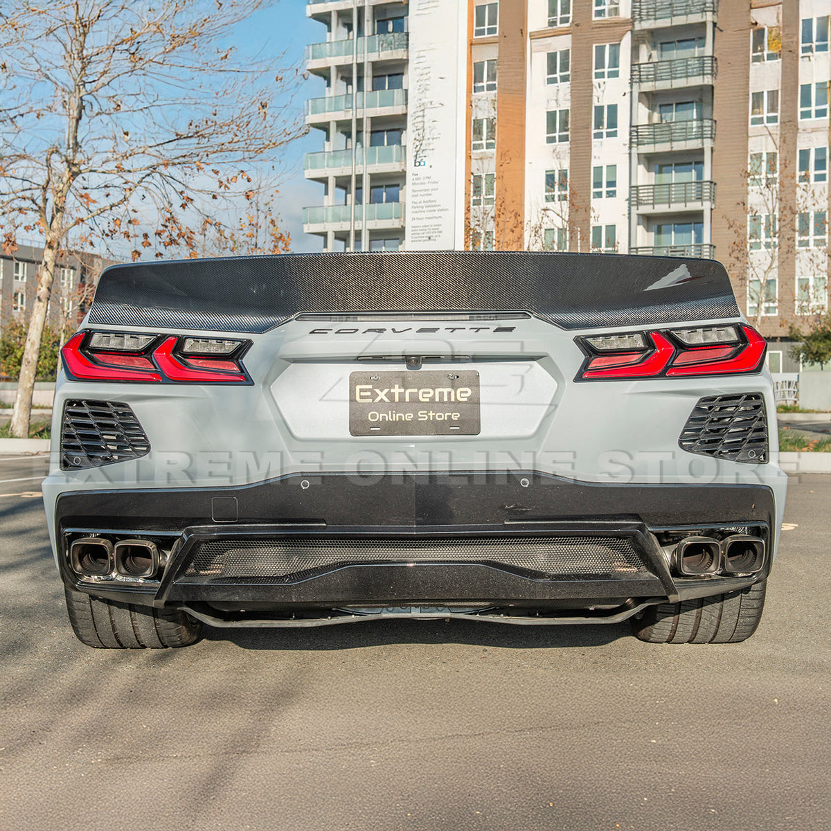 Ducktail Package Corvette C8 Stingray Rear Trunk Spoiler image 54