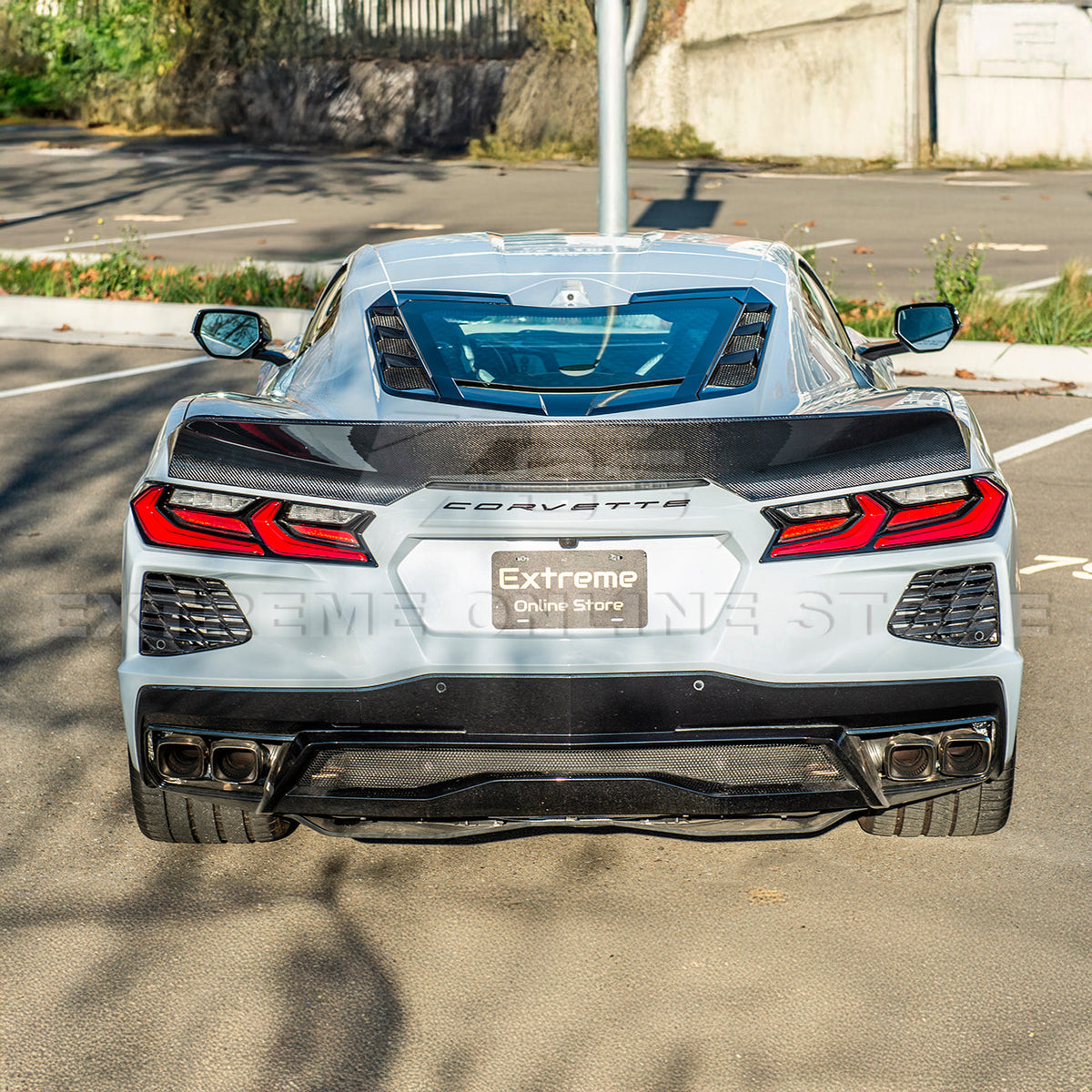 Ducktail Package Corvette C8 Stingray Rear Trunk Spoiler image 53