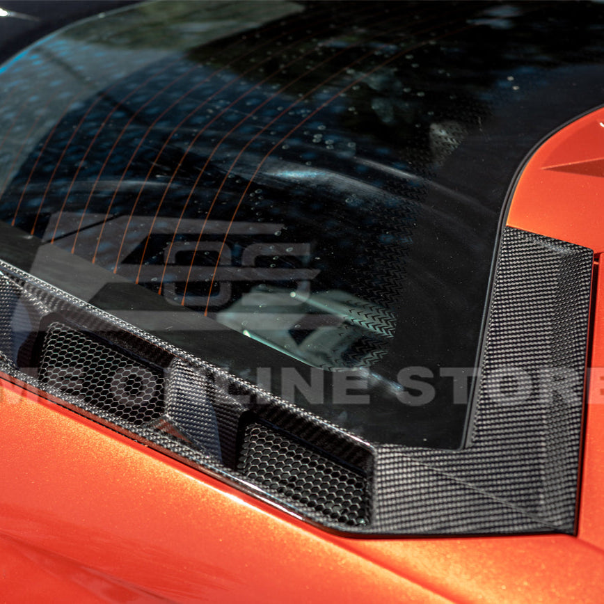 Corvette C8 Coupe DRY CARBON FIBER Rear Hatch Vent image 10