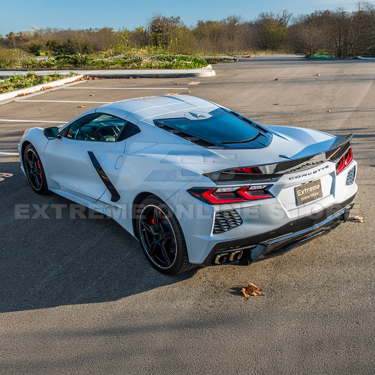 Ducktail Package Corvette C8 Stingray Rear Trunk Spoiler image 28