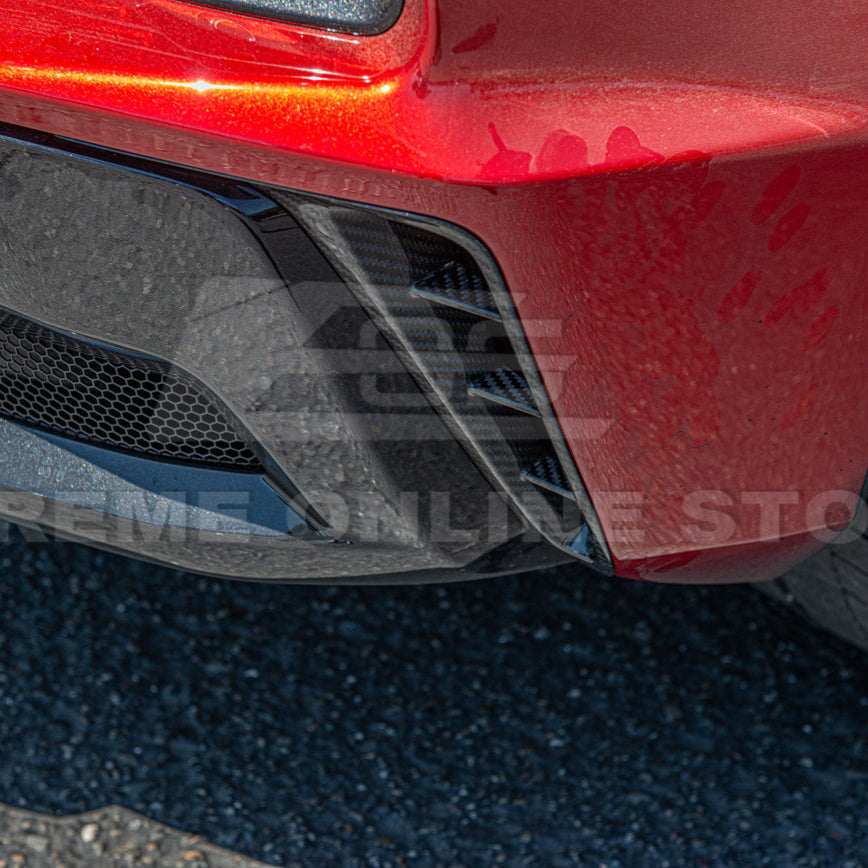 Chevrolet Corvette C8 Z06 DRY CARBON FIBER Rear Side Vent Cover image 11