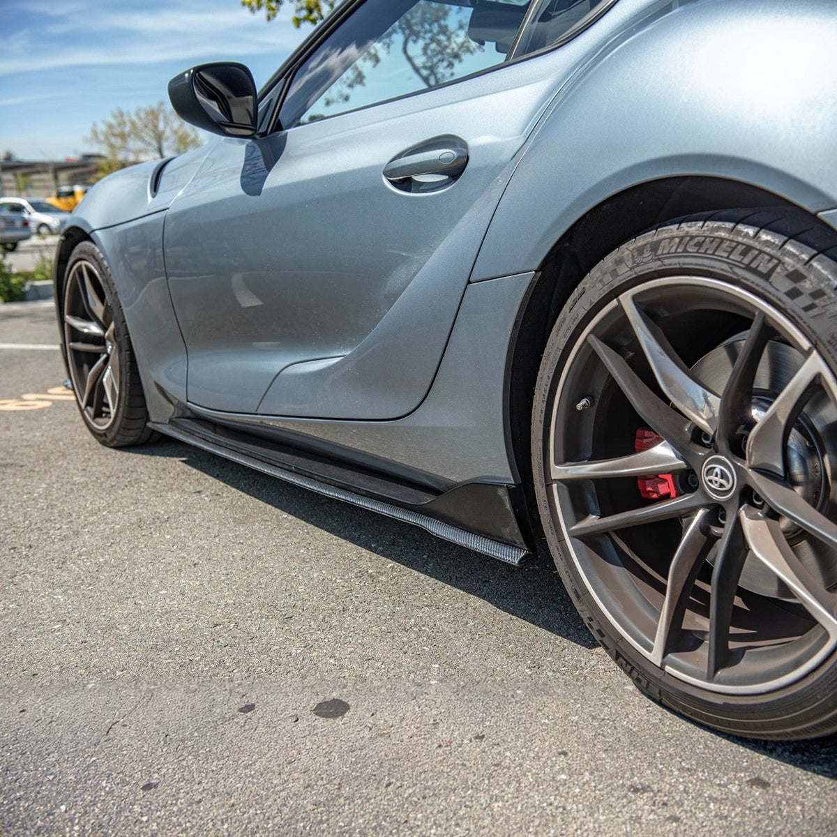 2020-Up Toyota Supra A90 Front Splitter & Side Skirts image 16