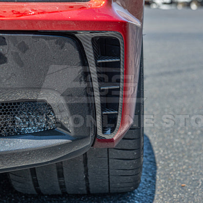 Chevrolet Corvette C8 Z06 DRY CARBON FIBER Rear Side Vent Cover image 12