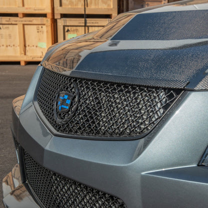 2009-15 Cadillac CTS-V DRY Carbon Fiber Front Hood Trim image 2