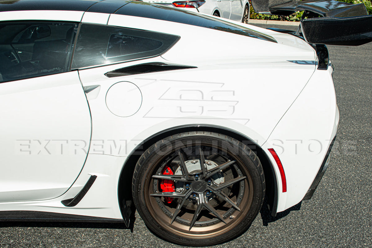 Corvette C7 Z06 DRY CARBON FIBER Rear Quarter Extension image 13