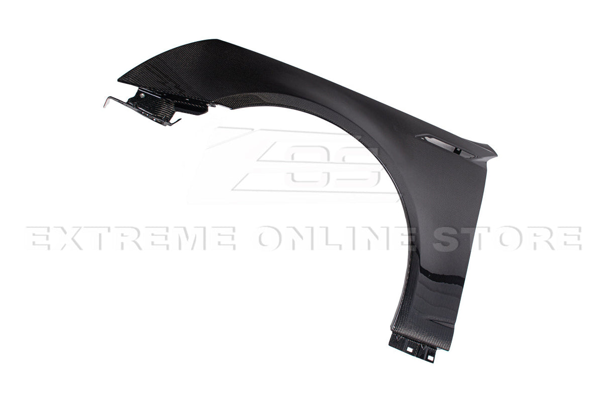 2009-15 Cadillac CTS-V Carbon Fiber Front Side Fender Trim Cover image 3