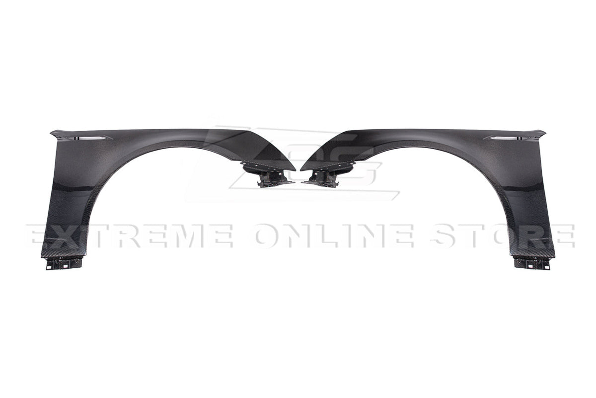 2009-15 Cadillac CTS-V Carbon Fiber Front Side Fender Trim Cover image 10