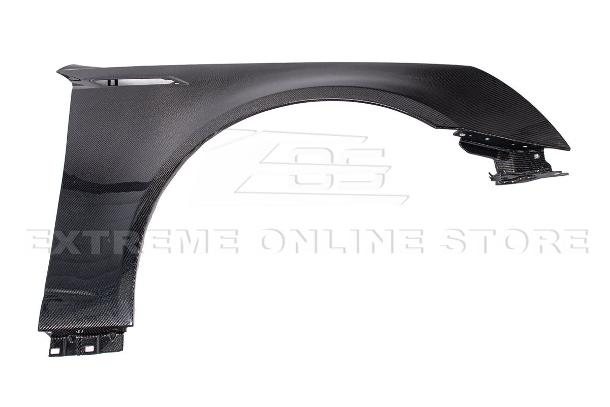 2009-15 Cadillac CTS-V Carbon Fiber Front Side Fender Trim Cover image 11