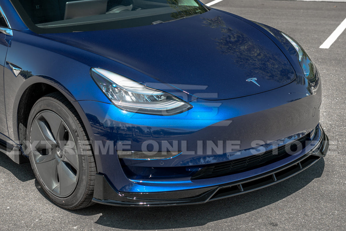 2017-23 Tesla Model 3 Performance Front Splitter & Side Skirts image 12