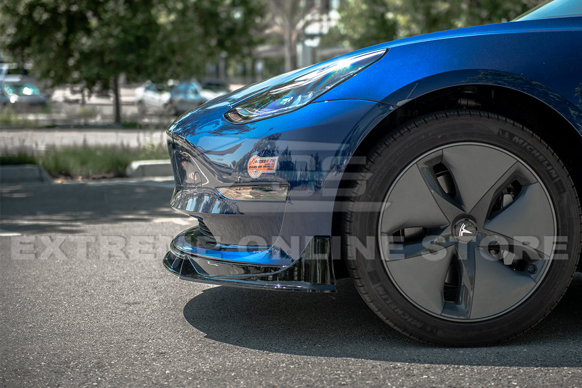 2017-23 Tesla Model 3 Performance Front Splitter & Side Skirts image 11