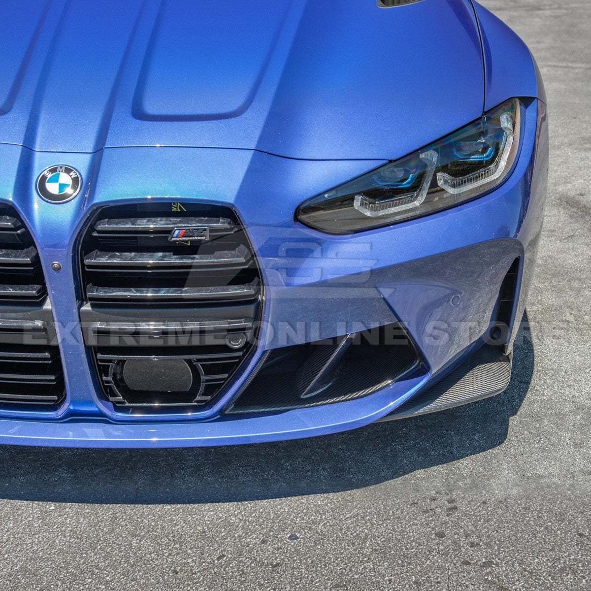 21-Up BMW G82 G83 M4 Carbon Fiber Extended Front Side Splitter image 6