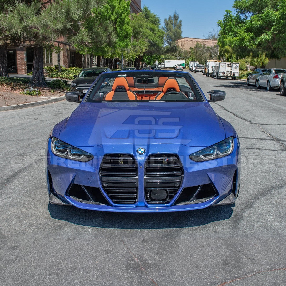 21-Up BMW G82 G83 M4 Carbon Fiber Front Side Splitter image 3