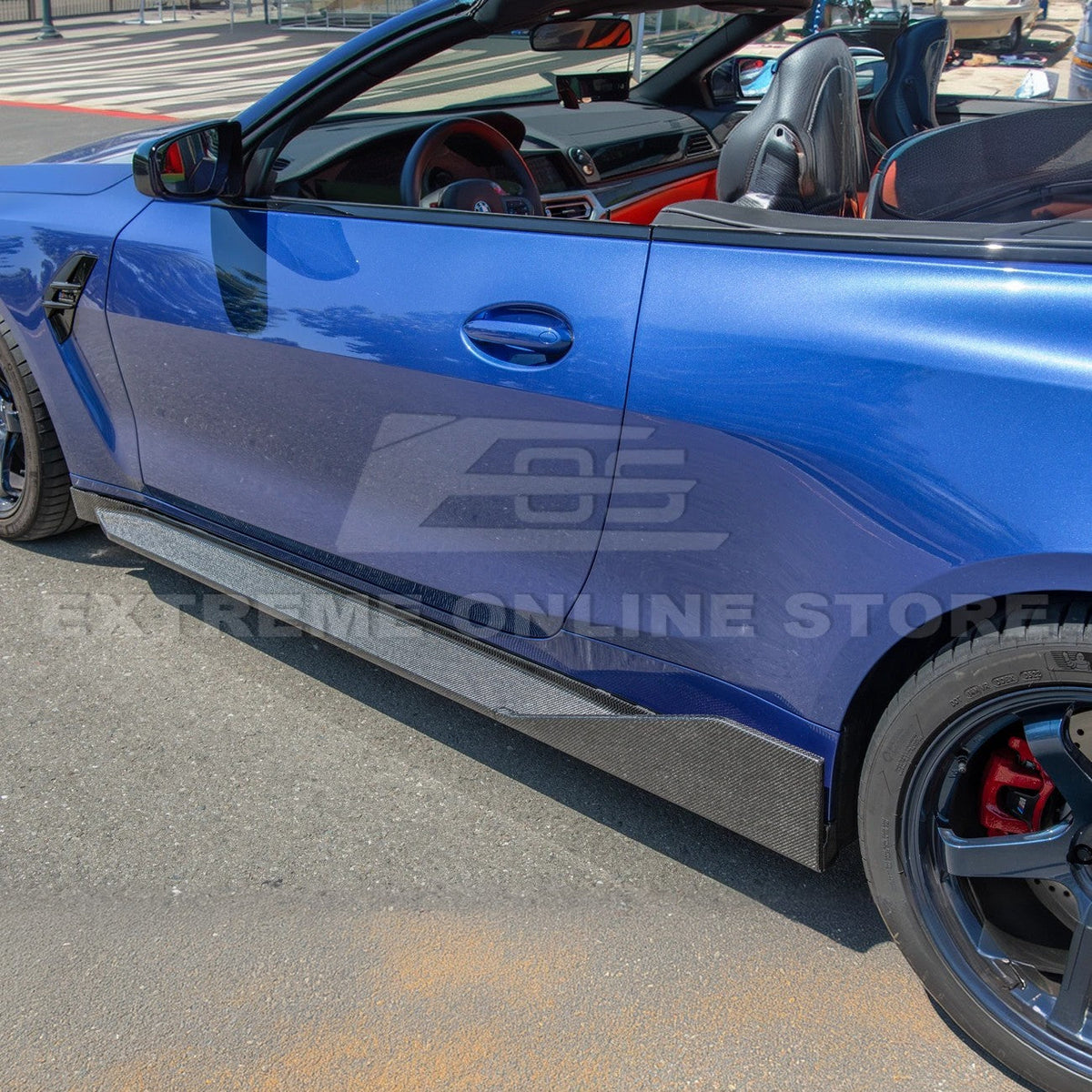2021-Up BMW G82 G83 M4 M-Performance Carbon Fiber Side Skirts image 6