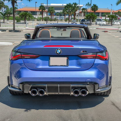 2021-Up BMW G82 G83 M4 M-Performance Rear Apron Lip Splitter image 2