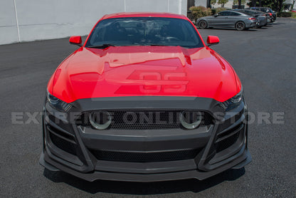 2015-17 Ford Mustang GT500 Conversion Front Bumper Kit (W/LED Grille) image 4