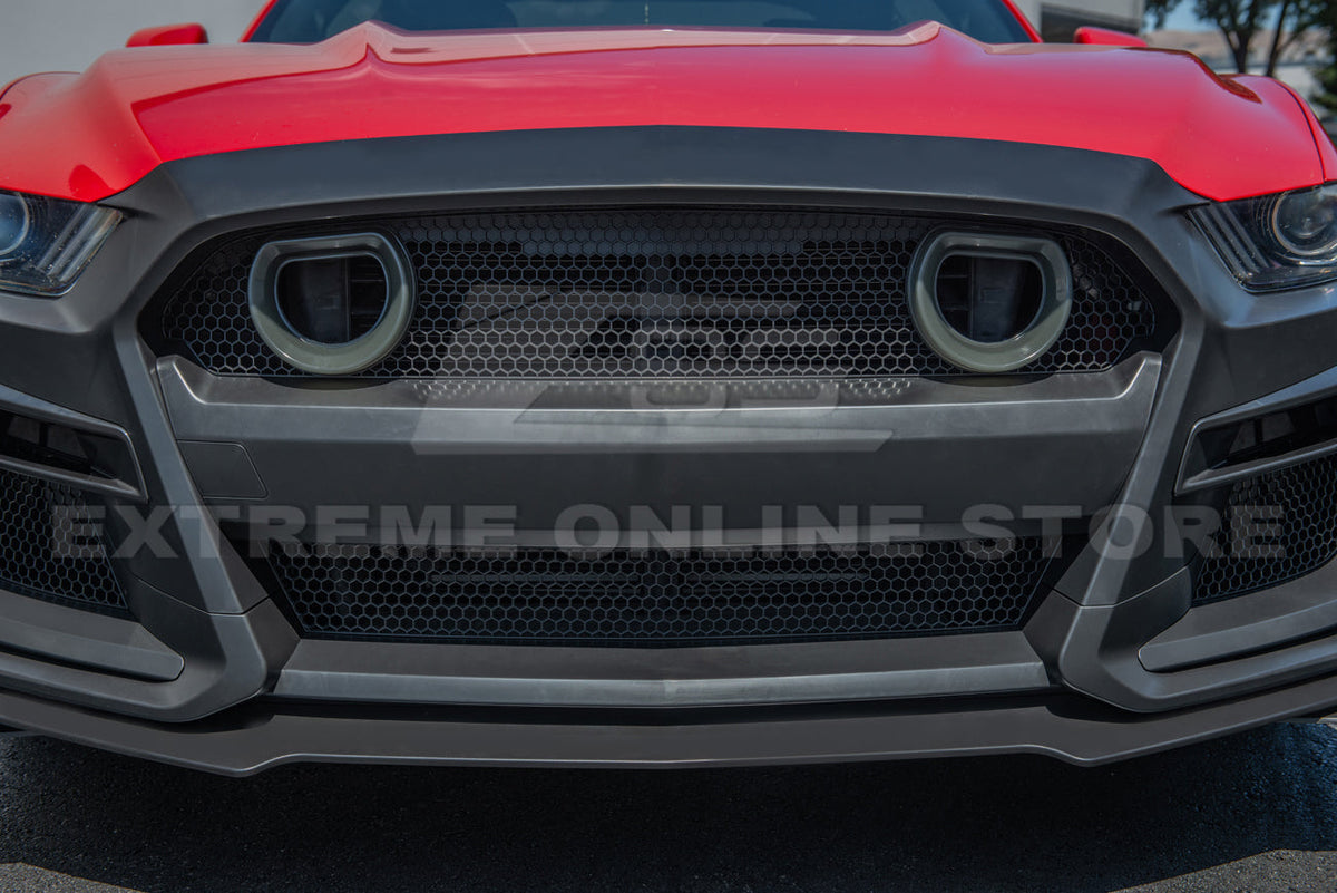 2015-17 Ford Mustang GT500 Conversion Front Bumper Kit (W/LED Grille) image 12