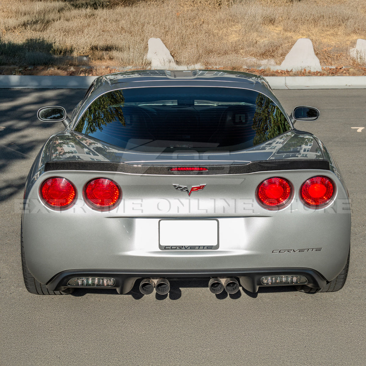Corvette C6 ZR1 DRY CARBON FIBER Conversion Rear Trunk Spoiler image 55
