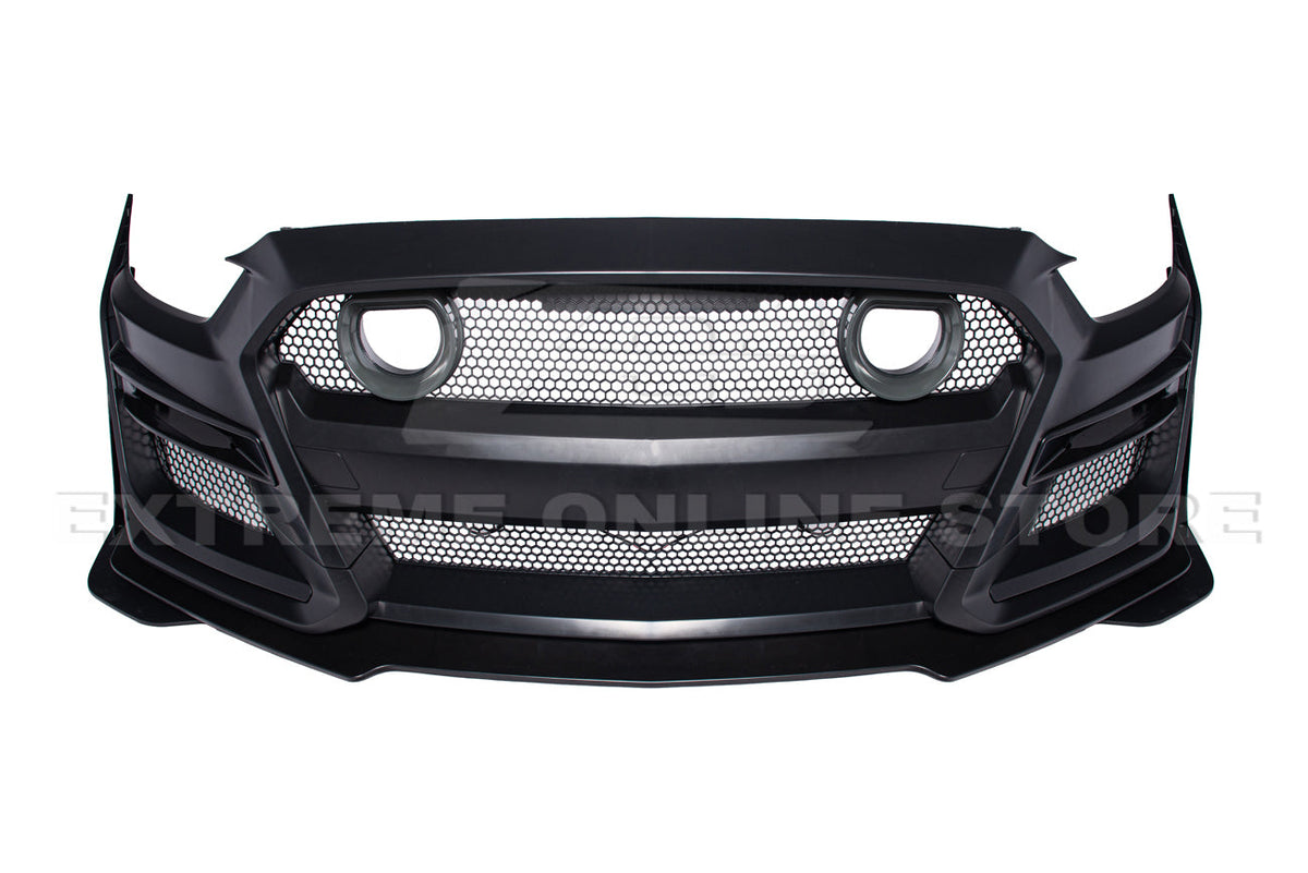2015-17 Ford Mustang GT500 Conversion Front Bumper Kit (W/LED Grille) image 13