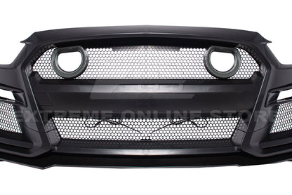 2015-17 Ford Mustang GT500 Conversion Front Bumper Kit (W/LED Grille) image 14