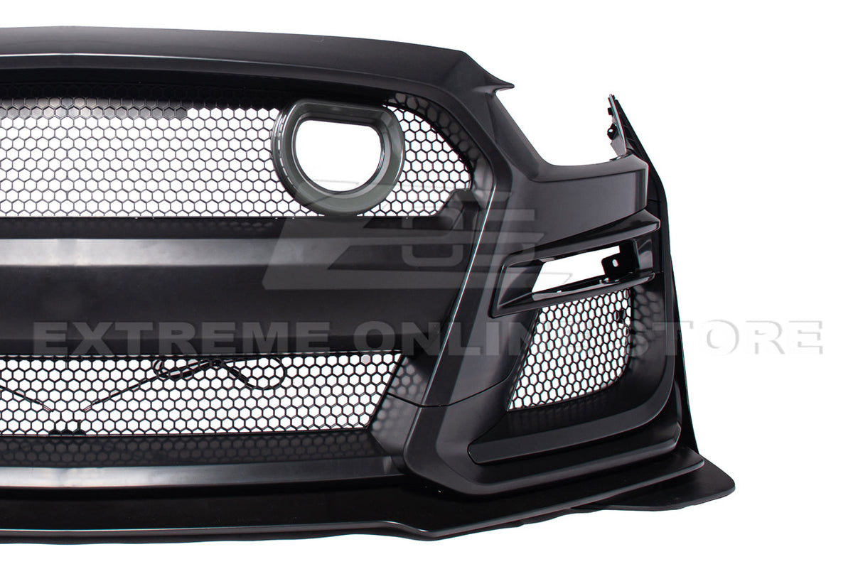 2015-17 Ford Mustang GT500 Conversion Front Bumper Kit (W/LED Grille) image 15