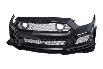 2015-17 Ford Mustang GT500 Conversion Front Bumper Kit (W/LED Grille) image 16