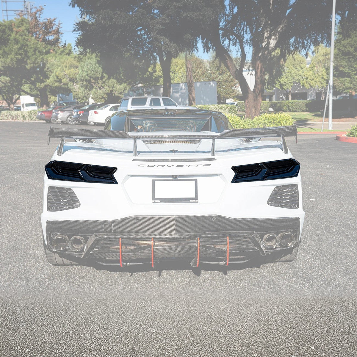 Corvette C8 Tinted Rear Light Cover image 3
