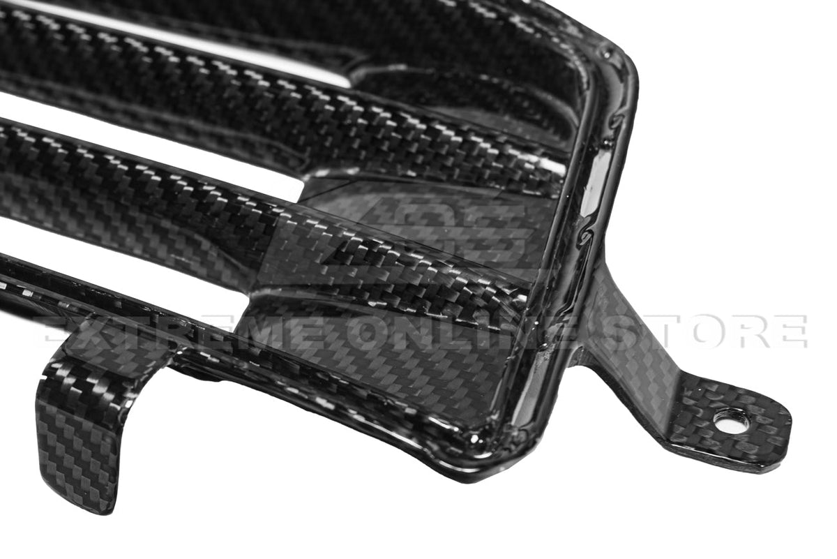2016-19 Cadillac ATS-V Dry Carbon Fiber Front Grille Accent Bezel Insert image 4