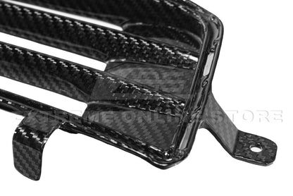 2016-19 Cadillac ATS-V Dry Carbon Fiber Front Grille Accent Bezel Insert image 4
