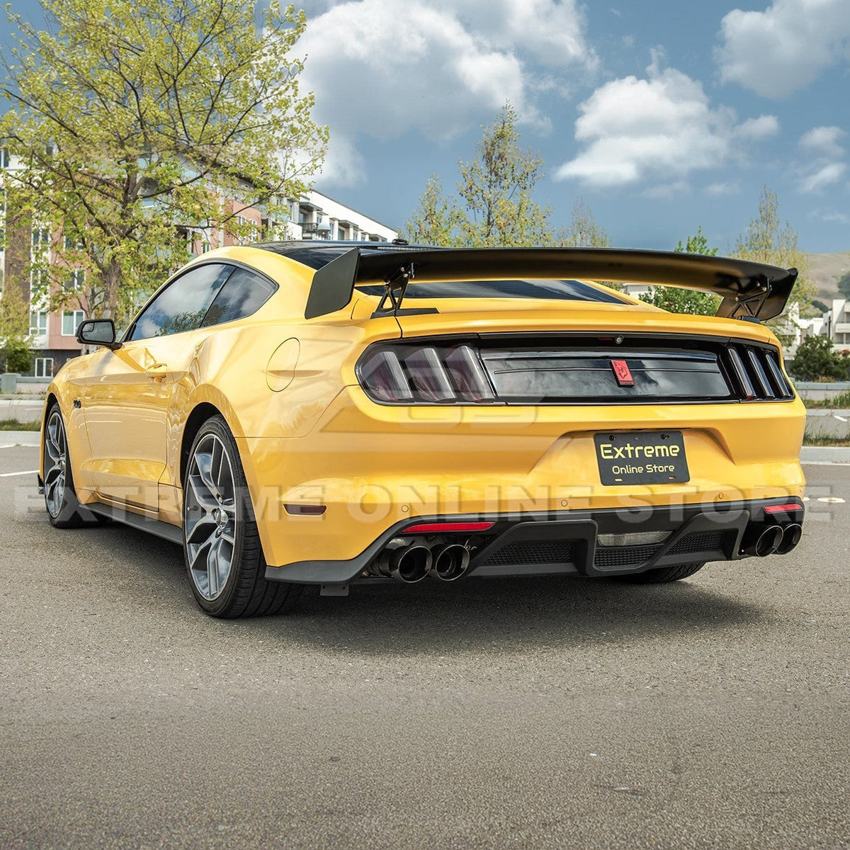 2015-23 Ford Mustang GT500 Track Pack Style DRY CARBON FIBER Rear Spoiler High Wing image 38