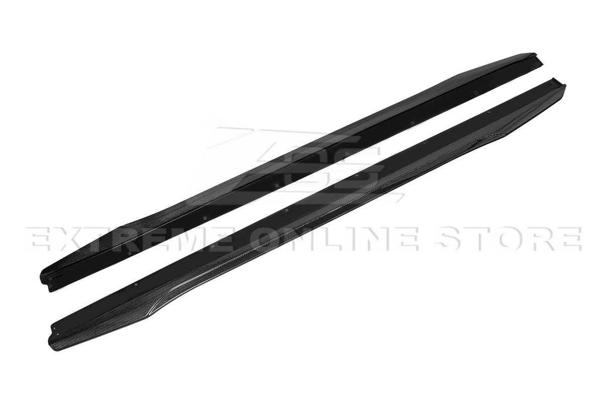 2020-24 Cadillac CT5-V Blackwing Package Style Carbon Front Lip Side Skirts image 14