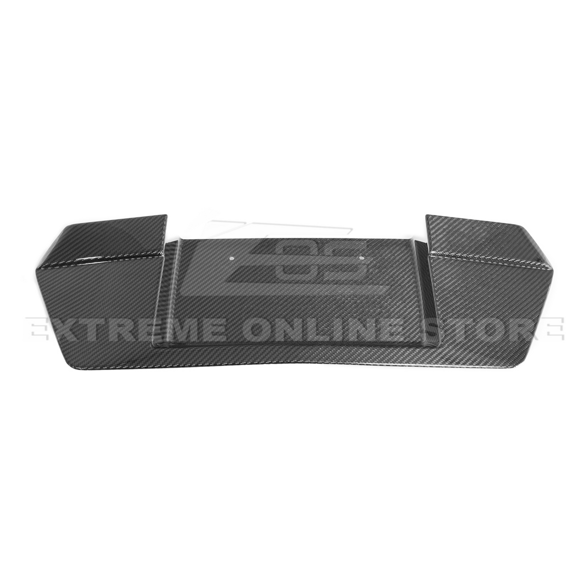 Corvette C8 DRY CARBON FIBER License Plate Backing image 13