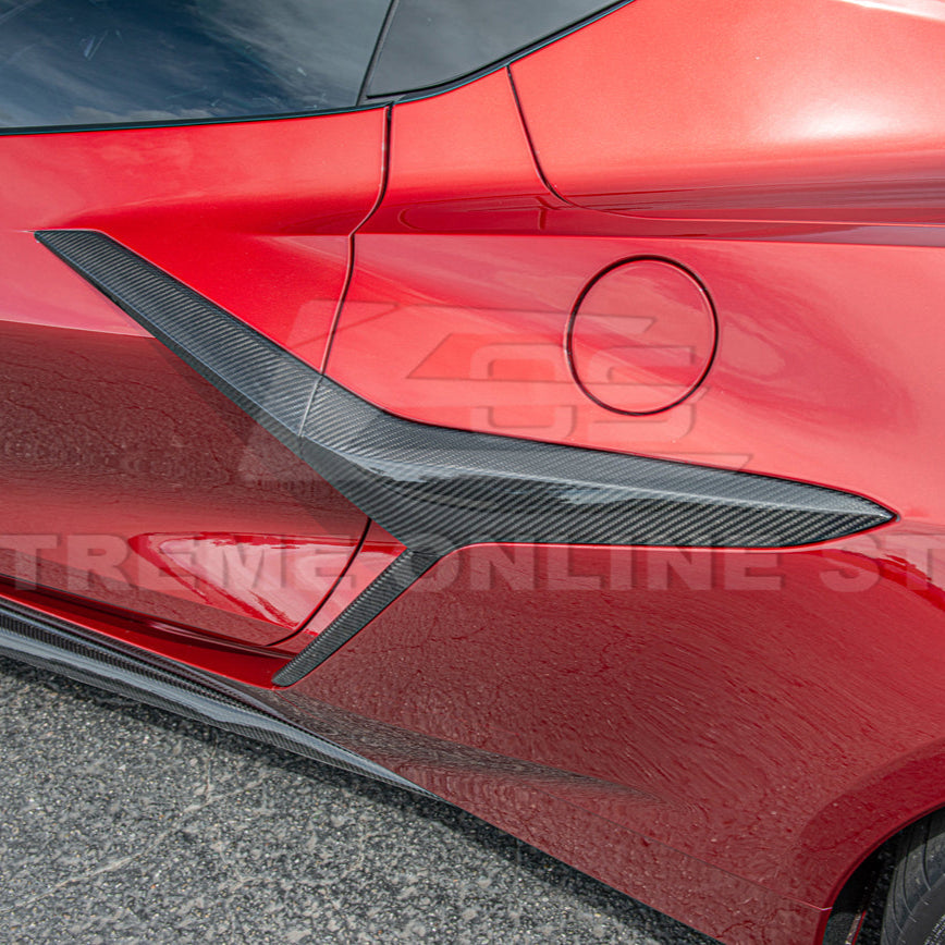 Chevrolet Corvette C8 Z06 DRY CARBON FIBER Side Door Garnish image 9