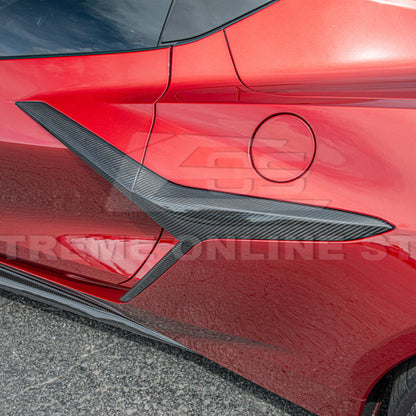 Chevrolet Corvette C8 Z06 DRY CARBON FIBER Side Door Garnish image 9