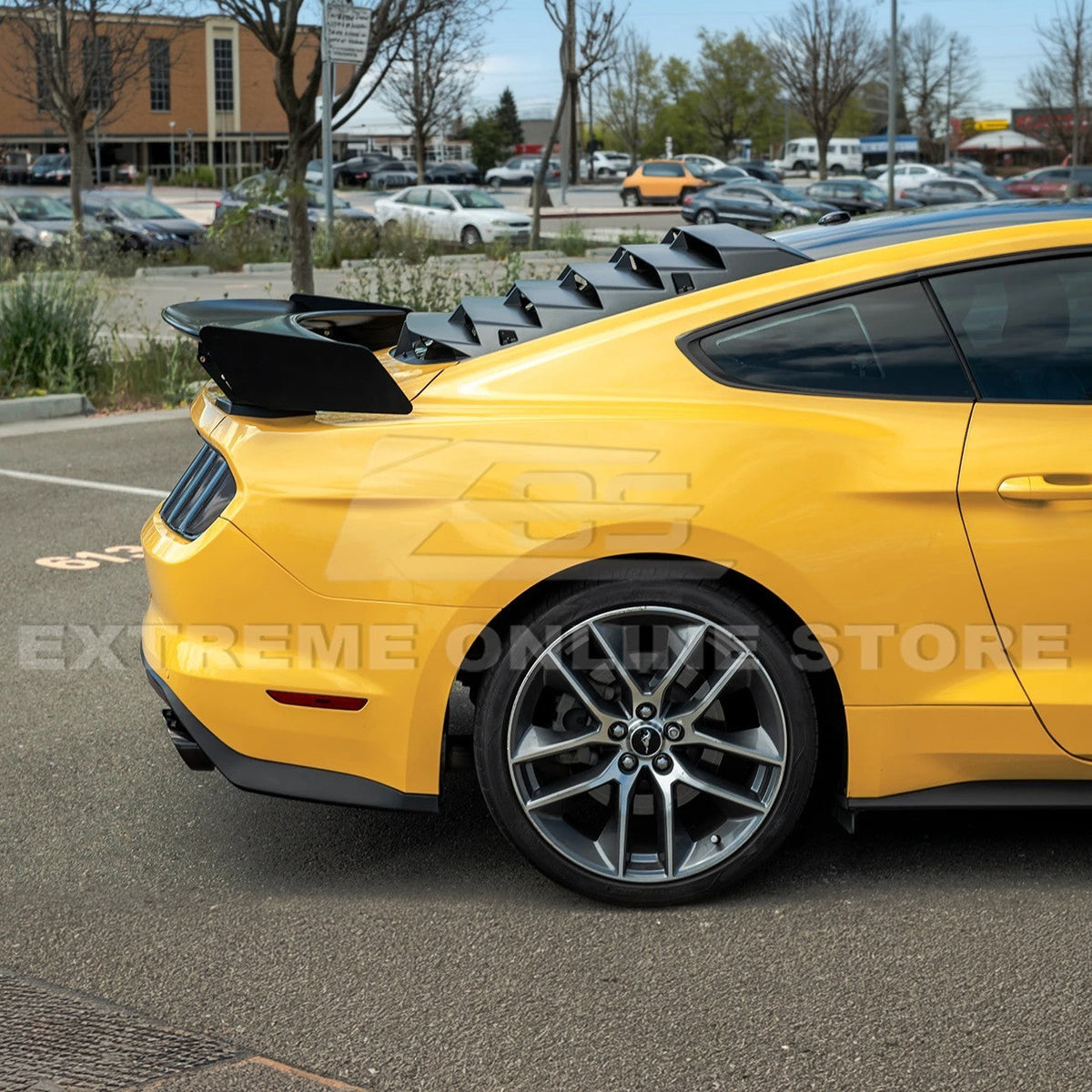 2015-23 Ford Mustang GT500 Track Pack Style DRY CARBON FIBER Rear Spoiler High Wing image 39