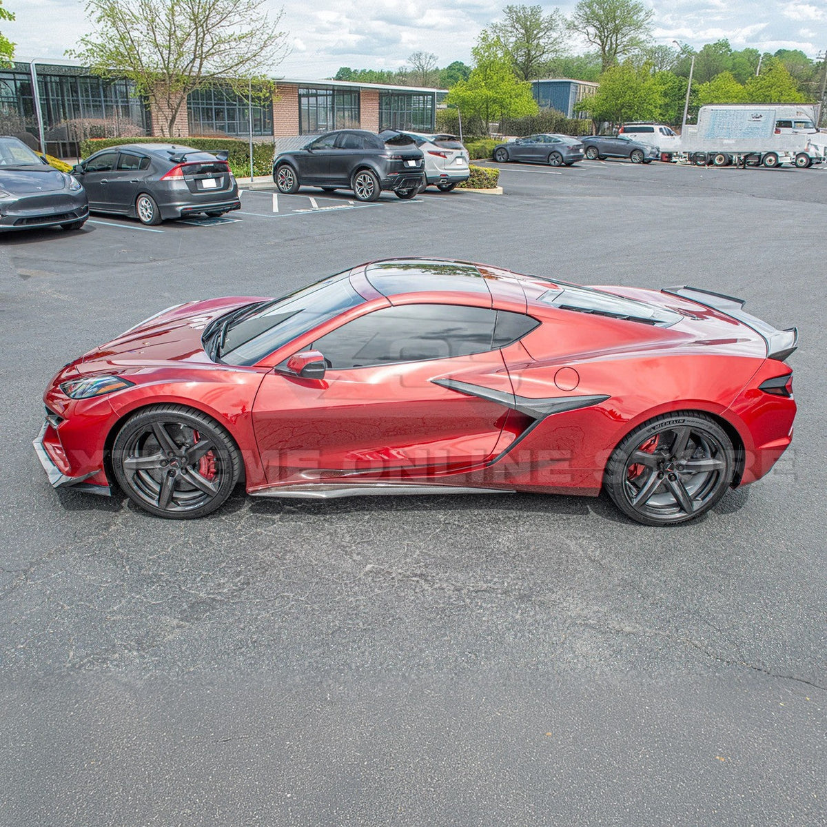 Chevrolet Corvette C8 Z06 DRY CARBON FIBER Side Door Garnish image 5