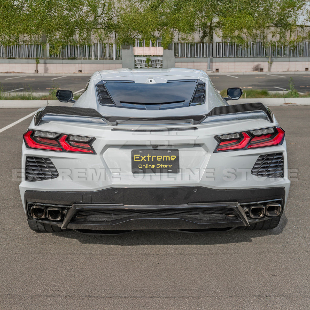 Z51 Package Corvette C8 Stingray Rear Add-On Wicker Extension image 18