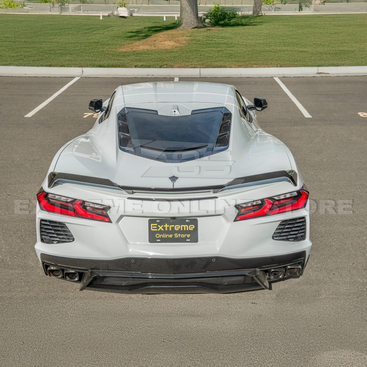 Z51 Package Corvette C8 Stingray Rear Add-On Wicker Extension image 20